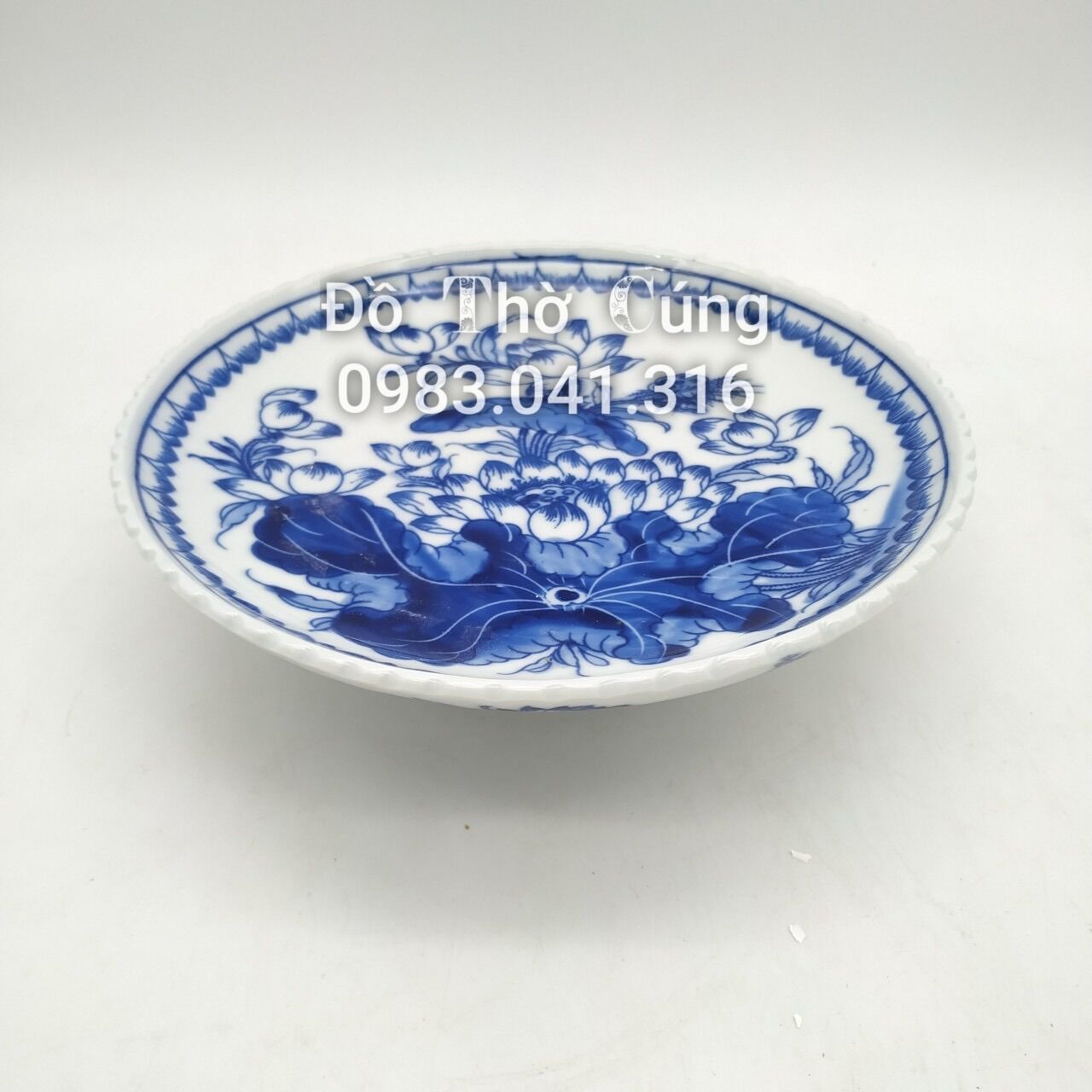 Mâm bồng thờ Vẽ Hoa Sen ( hàng kĩ )