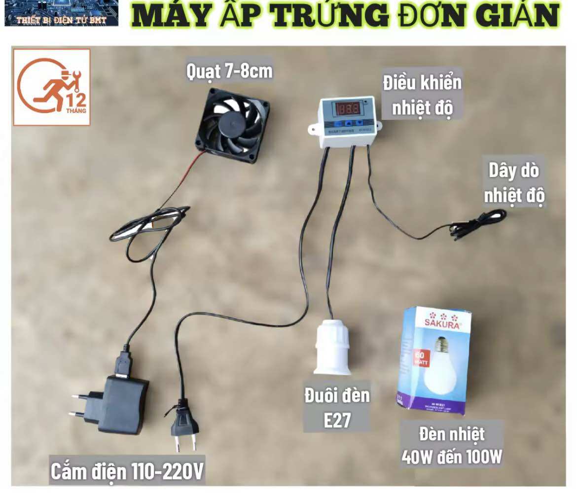 Combo Điều Khiển Máy Ấp Trứng 220v Có bảo hành