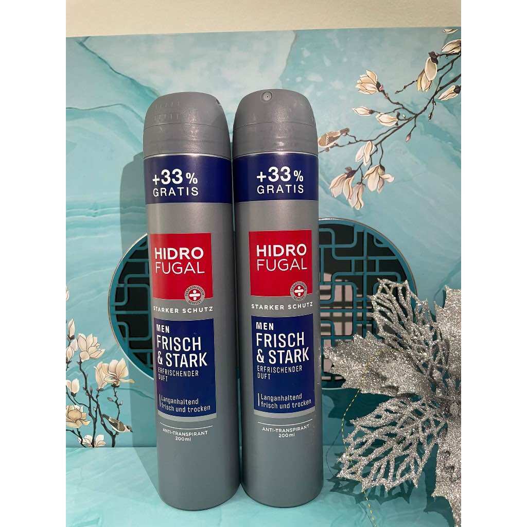 Hàng Đức Xịt khử mùi ngăn tiết mồ hôi HIDRO FUGAL Men Fisch & Stark, 200ml