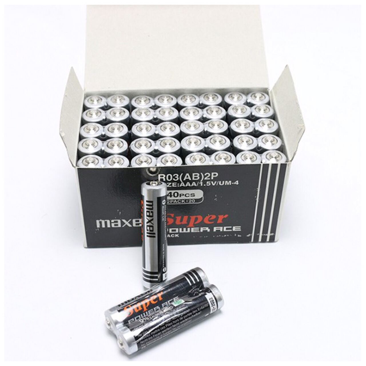 Pin tiểu Maxell Super Power ACE size AAA(Hộp 40 viên)