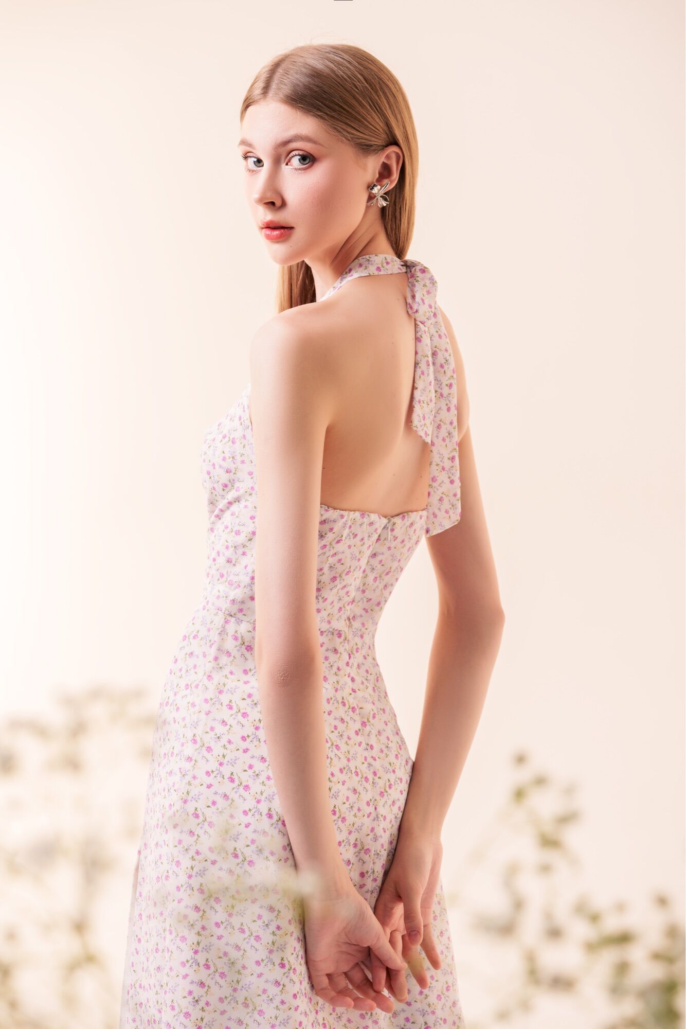 Gallica Flower Dress - White version