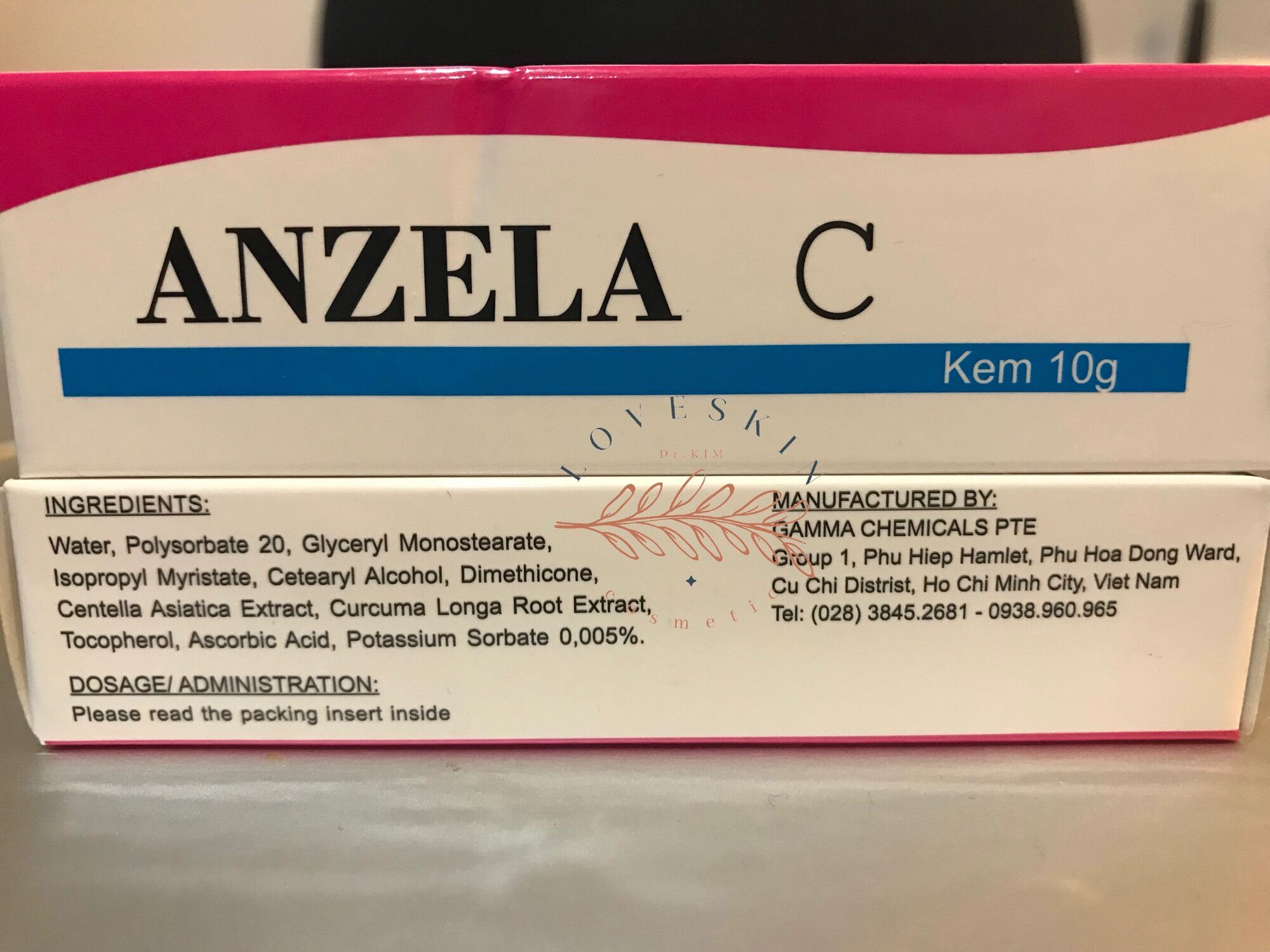 Kem mờ thâm ngừa sẹo Anzela C 10g