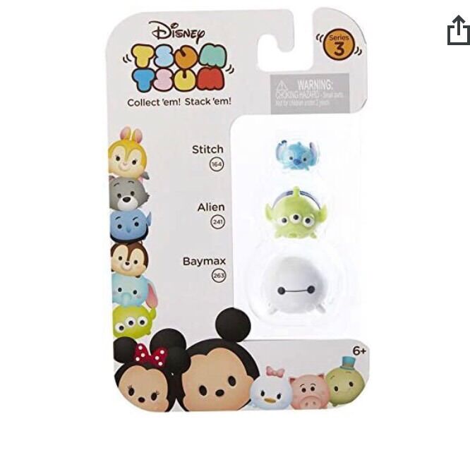 Vỉ đồ chơi Tsum Tsum 3 con hàng Usa