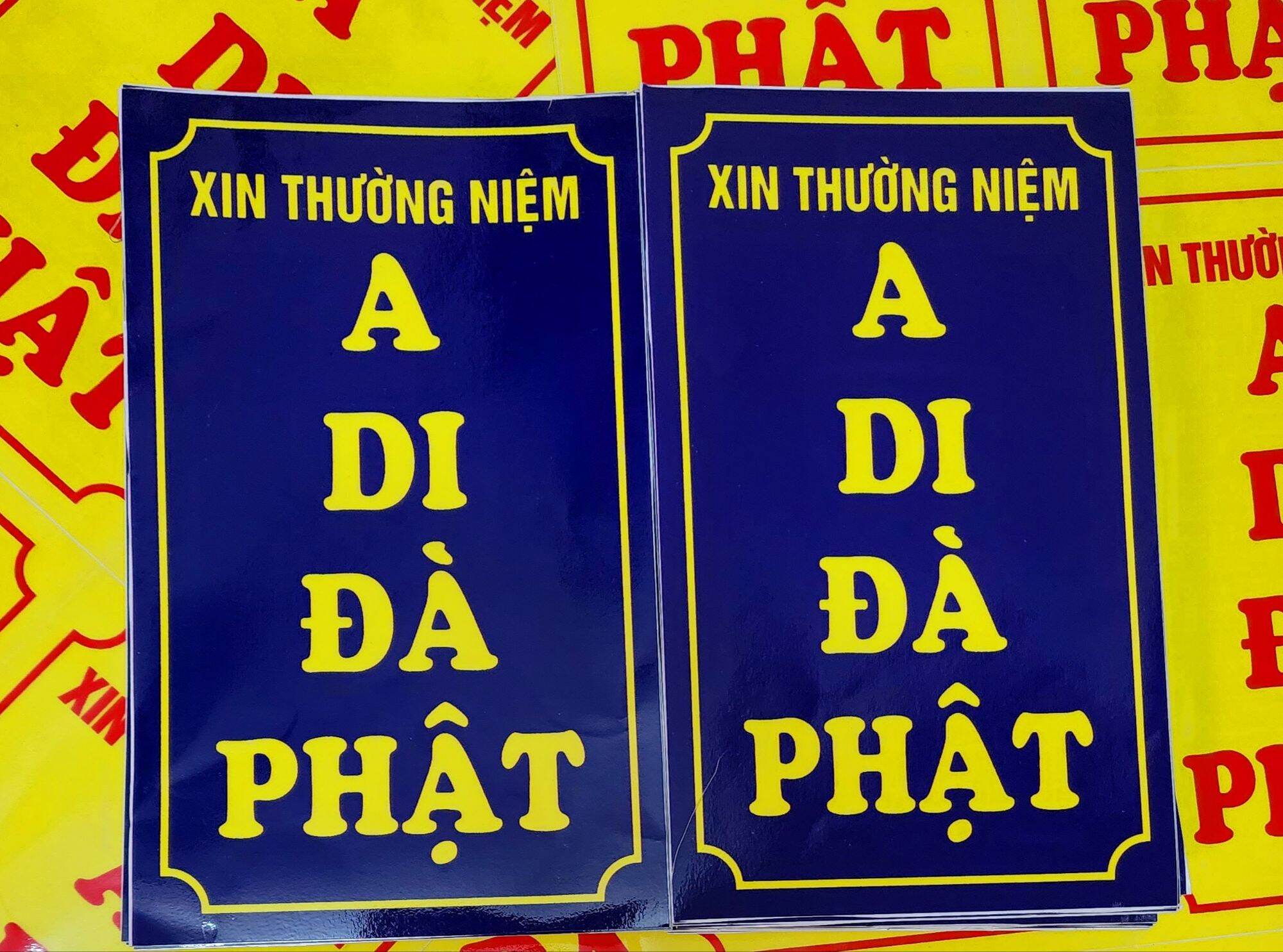 10 DECAL A DI ĐÀ PHẬT ( Đứng )