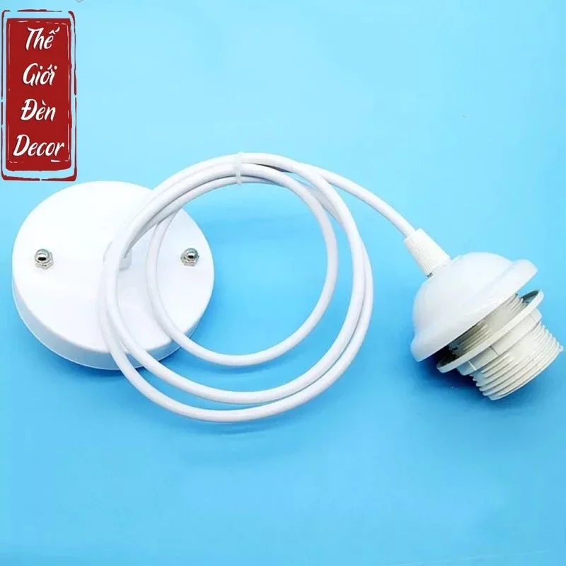 Bộ dây đui thả e27 mạ đồng, đui đen , đui trắng