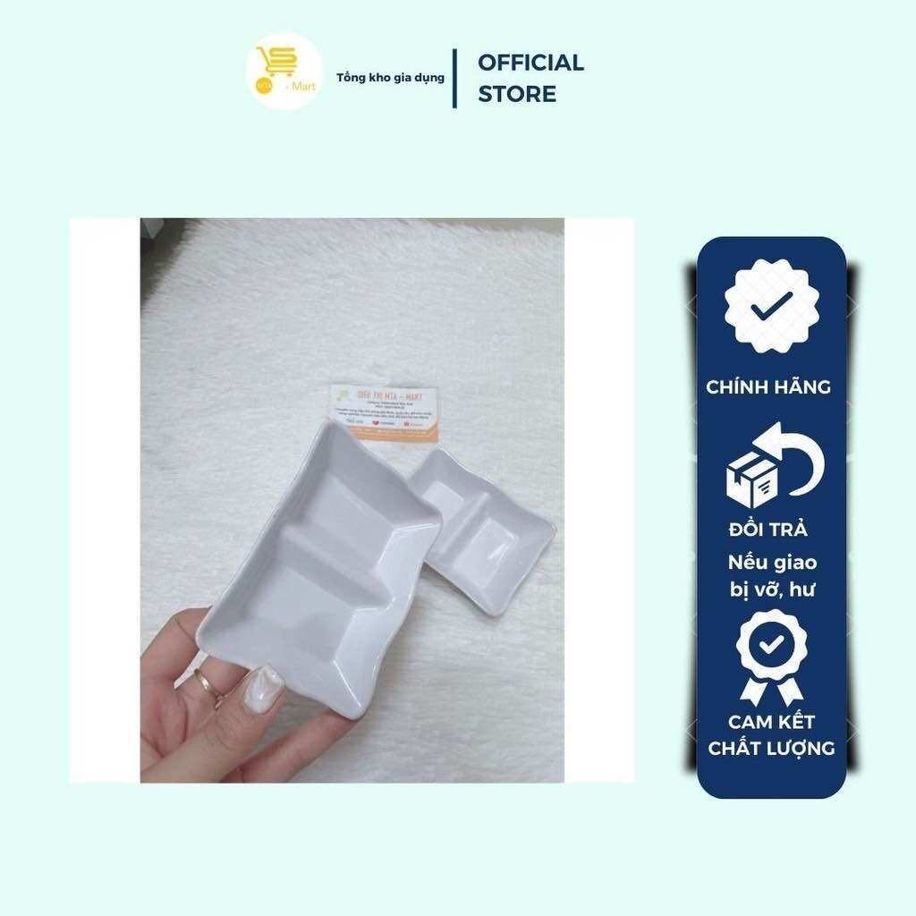 Chén Chấm Nhựa Fataco C103-C104 Màu Trắng, Chén Đựng Gia Vị, Chén Nước Chấm/Mắm/Muối Nhựa Melamine Cao Cấp  MTA-MART2