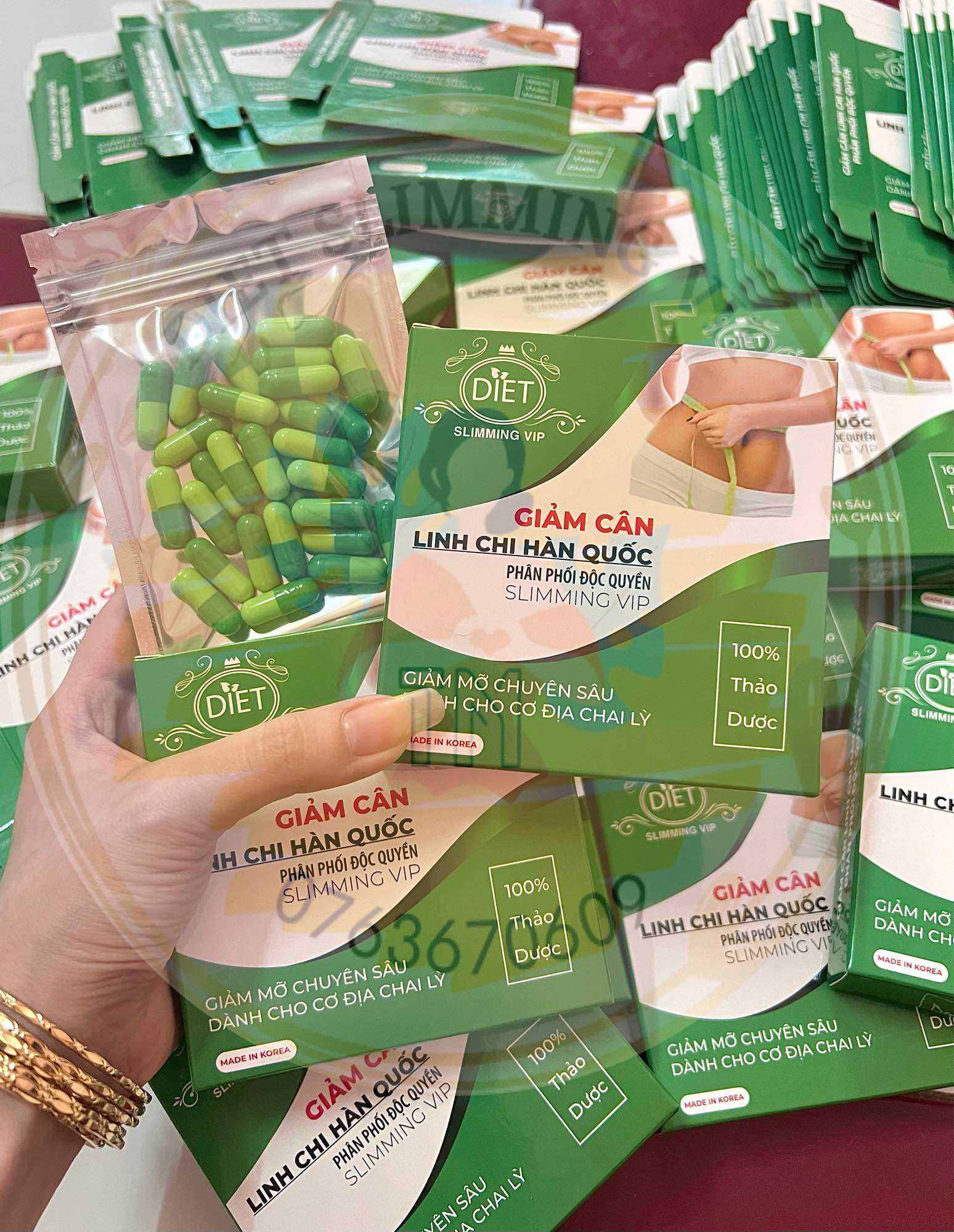 Giảm cân linh chi Hàn Quốc (10 ngày)
