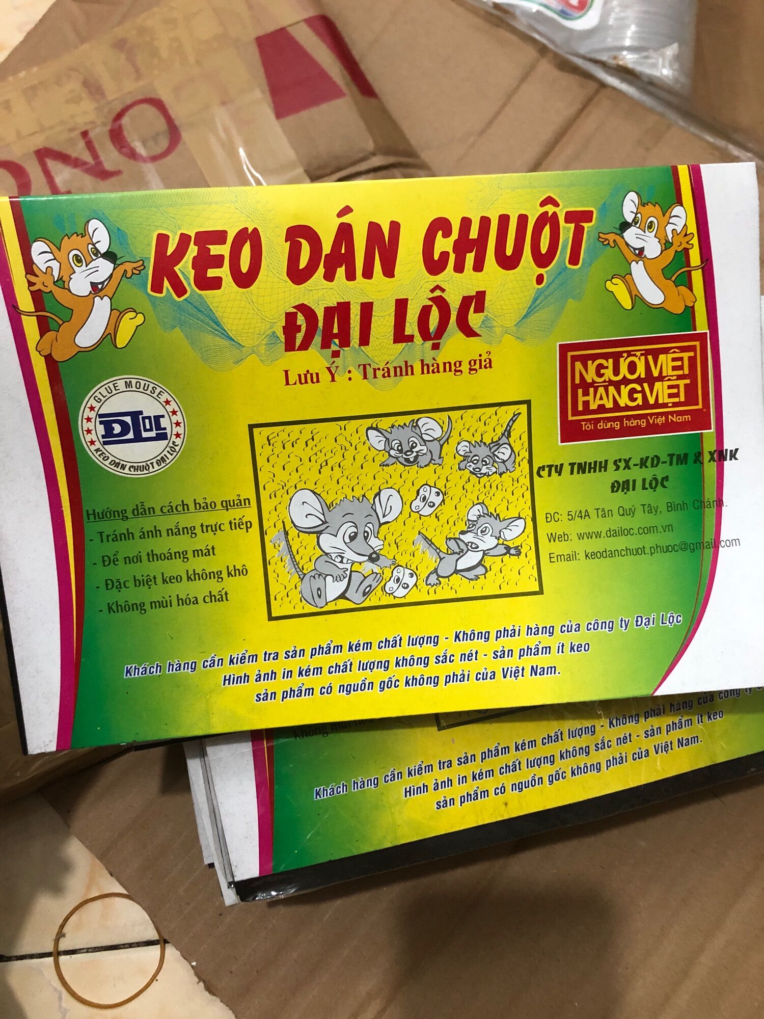 Combo 20,10 miếng keo dán chuột siêu dính đại Lộc