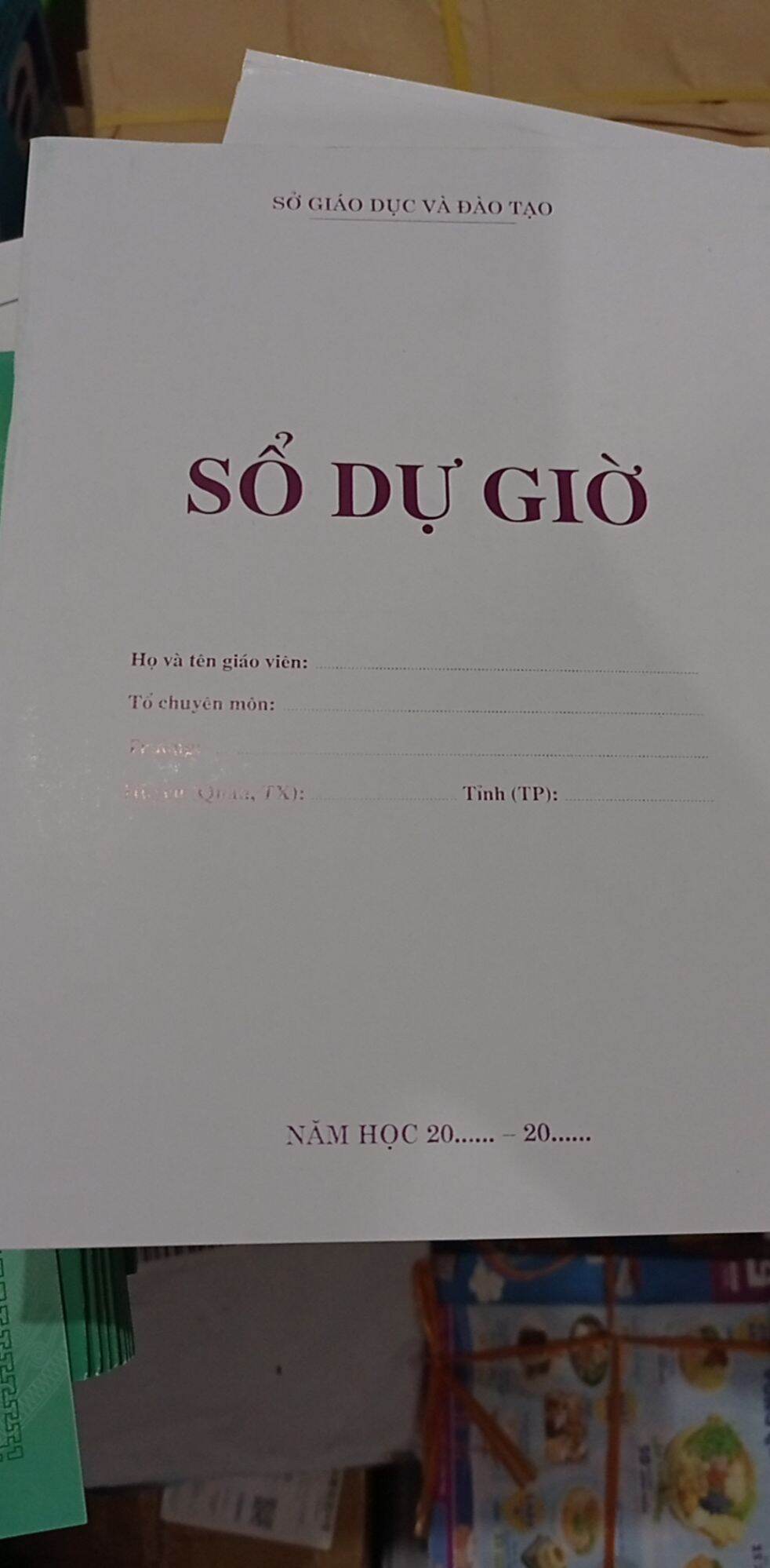 Sổ dự giờ cấp 2, cấp 3