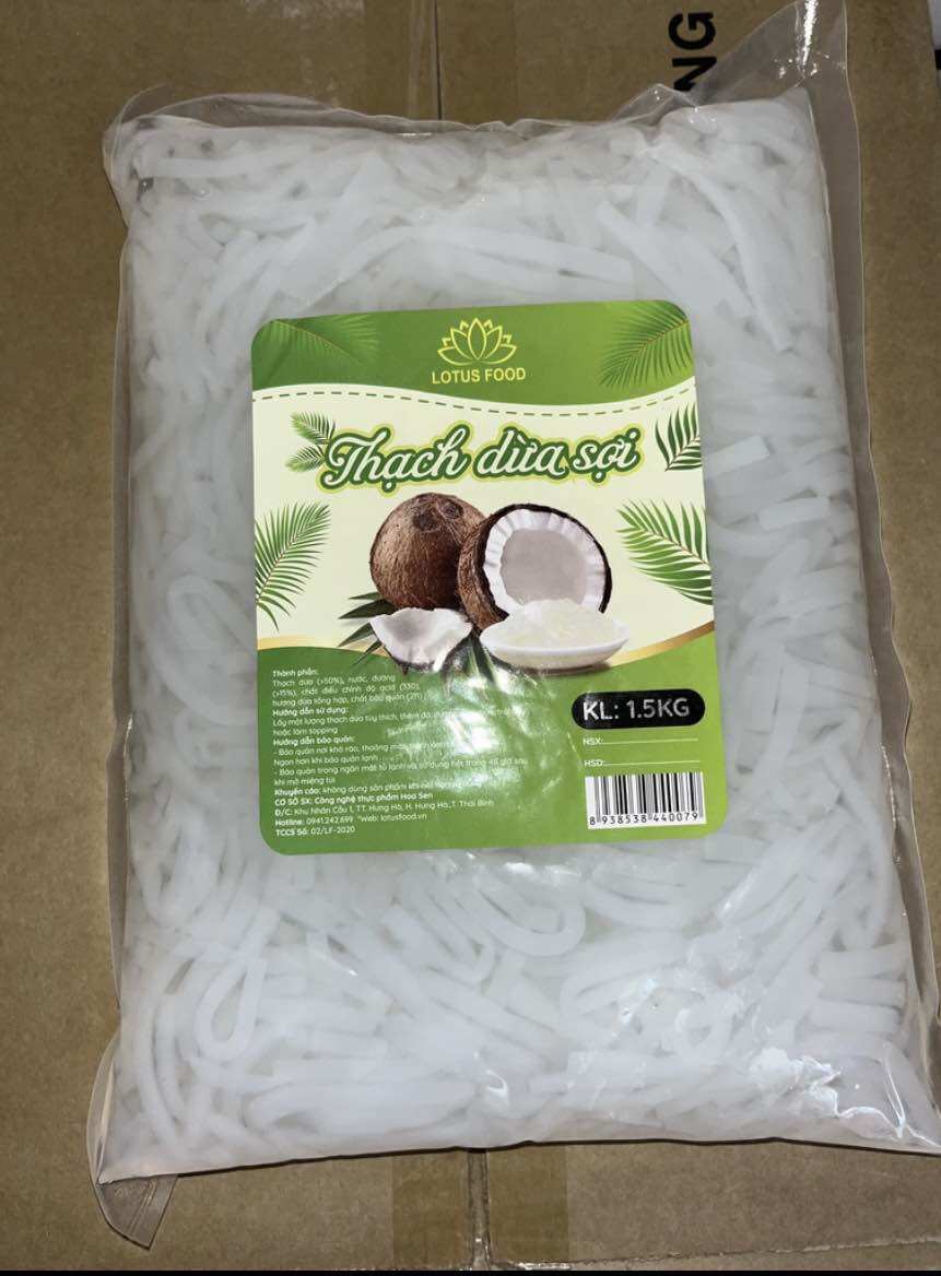 Thạch Dừa Sợi Lotus Food bịch 1.5KG