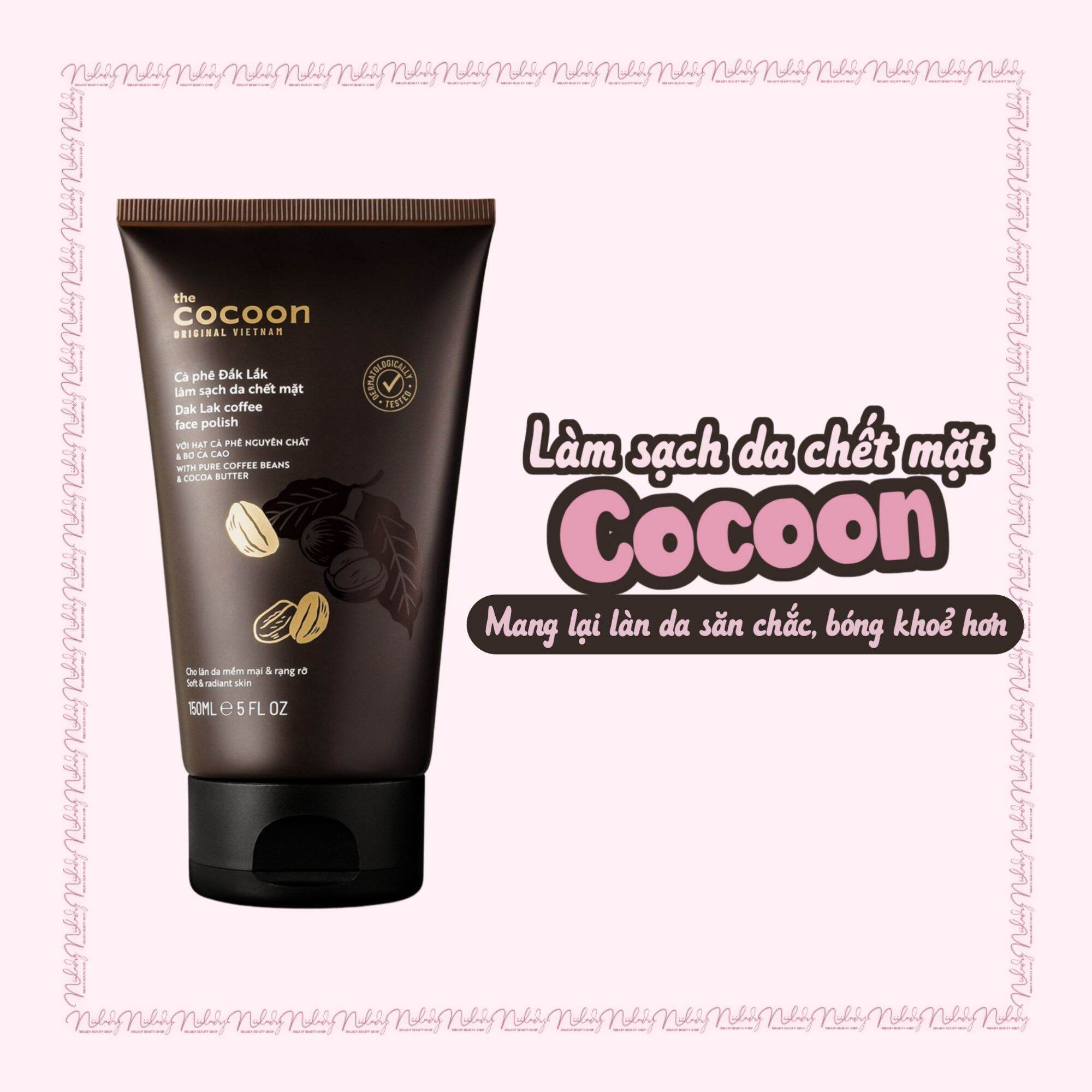 Tẩy tế bào chết mặt Cocoon Dak Lak Coffee Face Polish 150ml