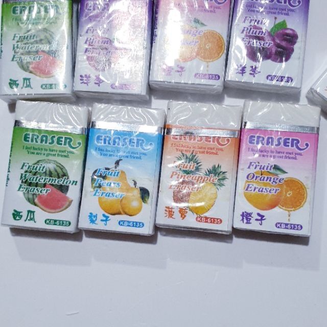 Hộp 30 Viên Gôm - Tẩy TRÁI CÂY (Nhiều hình)