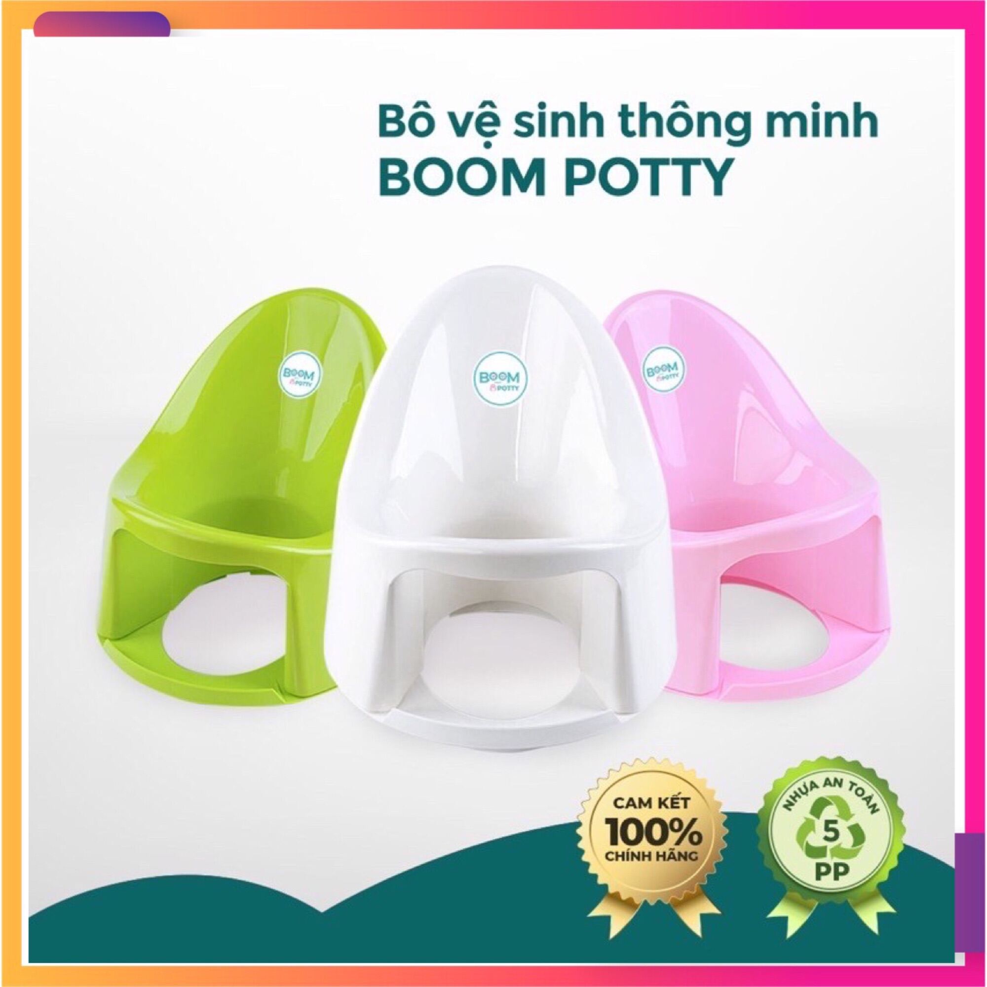 Chính HãngBô dành cho bé,bô vệ sinh dành cho bé Boom potty