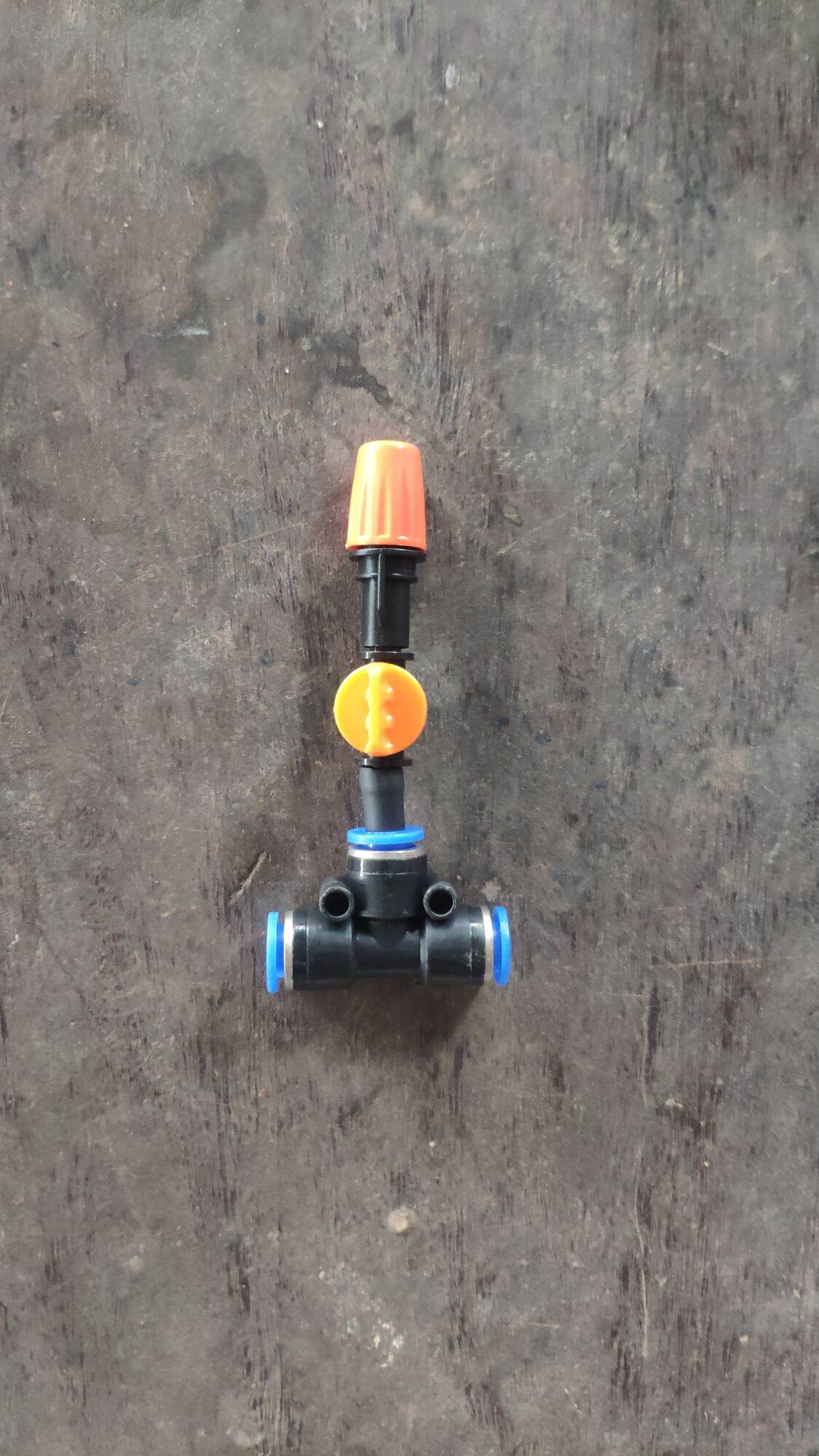 10 bộ béc cam T8 kèm van khóa phun sương, tưới cây, tưới lan dùng ống 8mm