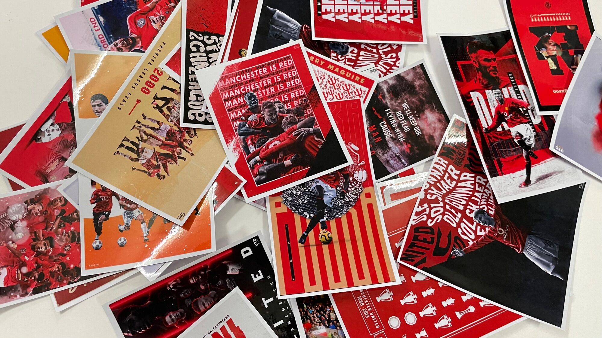 Set 40 hình dán sticker trang trí CLB Manchester United