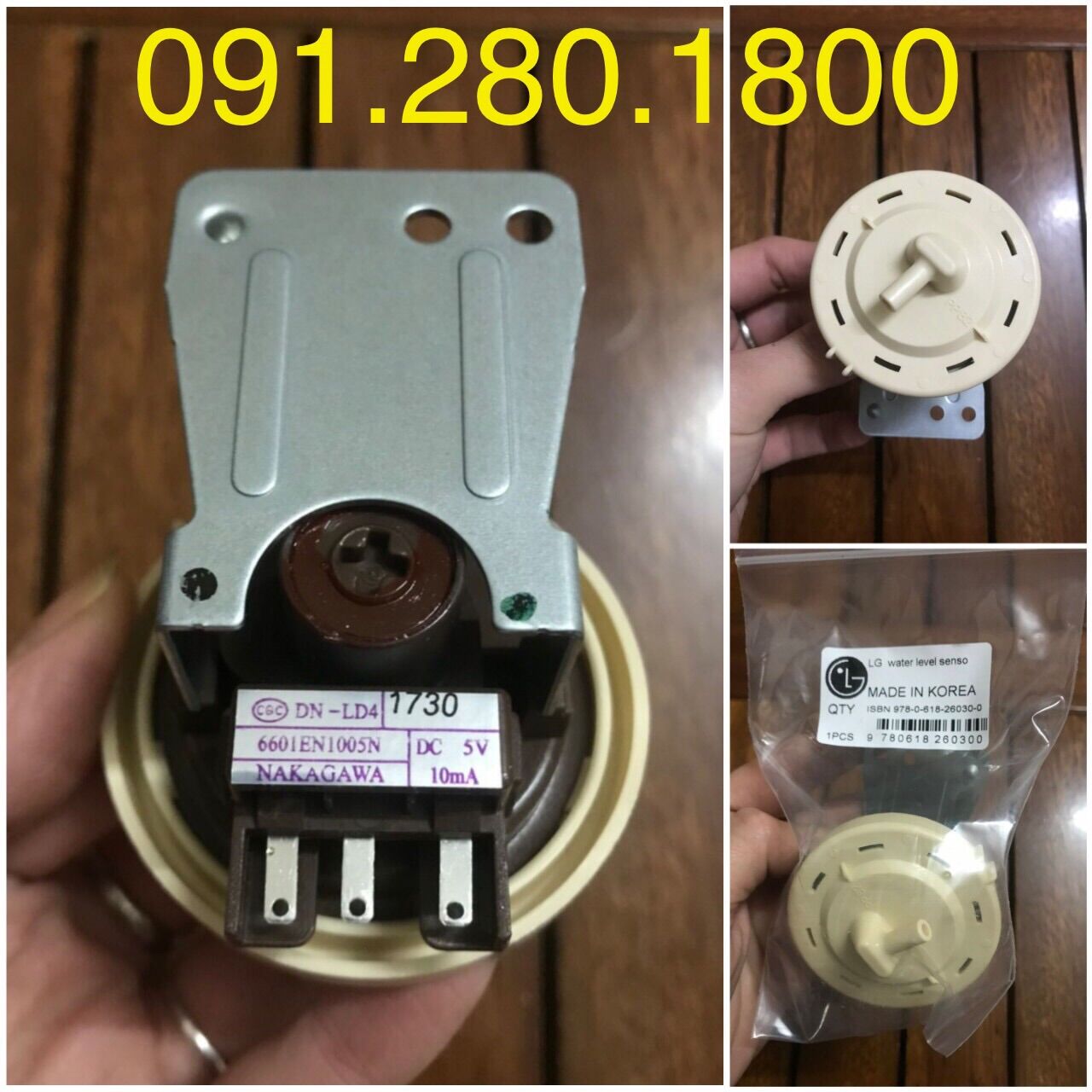 Phao áp lực máy giặt LG cửa ngang chính hãng