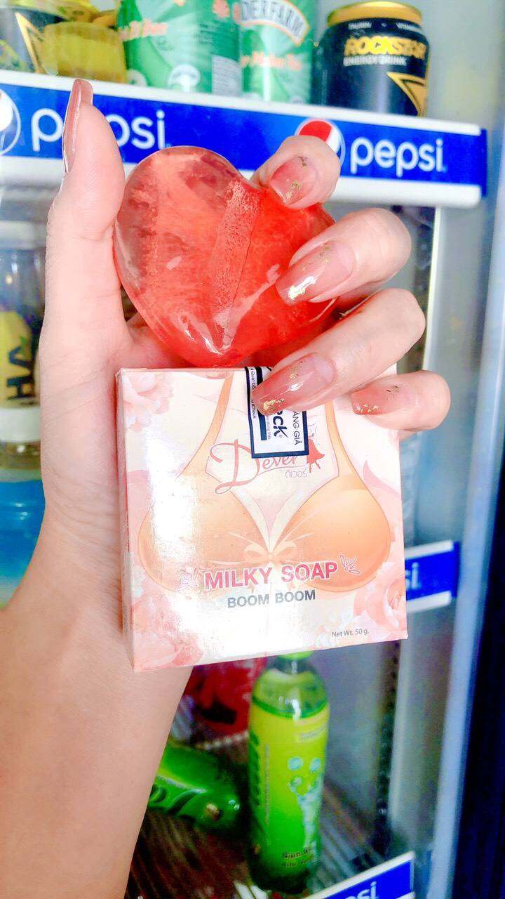 xà phòng milky soap tăng vòng 1 che tên sp