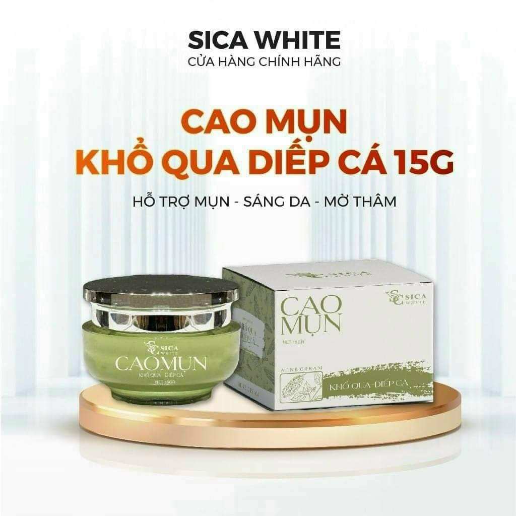 Cao mụn khổ qua và diếp cá SICA