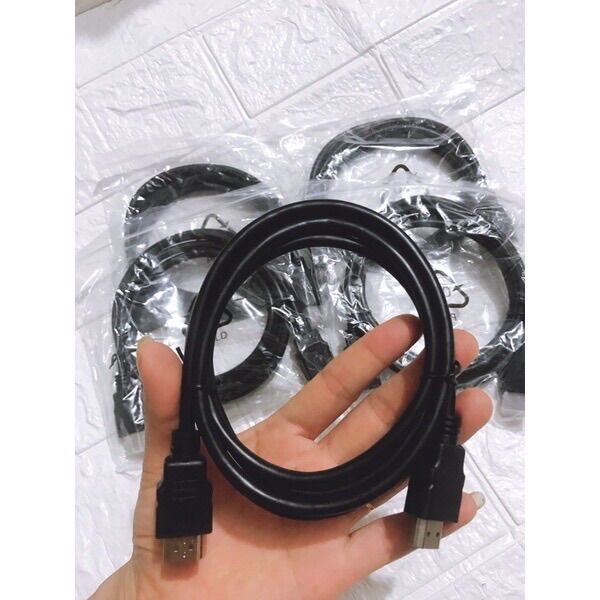 Combo 50 dây cáp hdmi 1.5m tròn đen - dây cáp kết nối 2 đầu hdmi