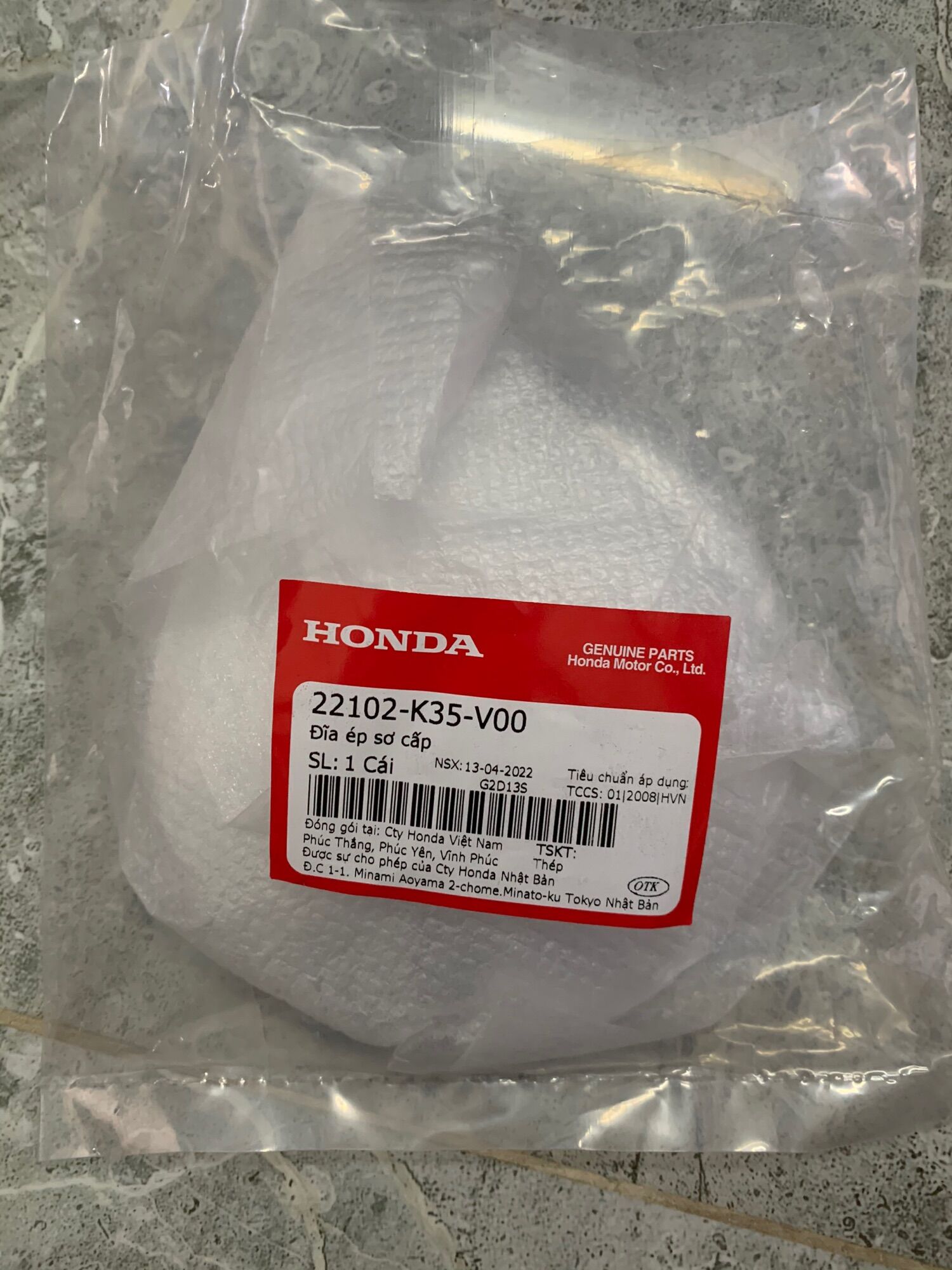 Má ép tay ga 125cc zin hãng