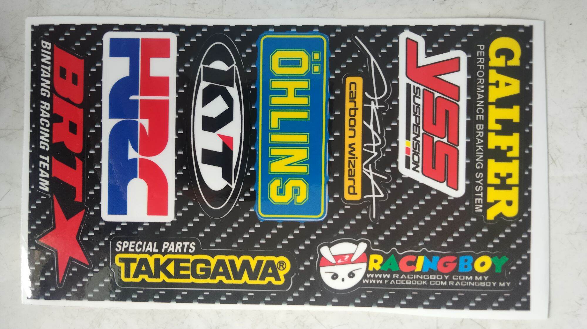 set logo OHLINS - AKANA - BRT - KYT ....