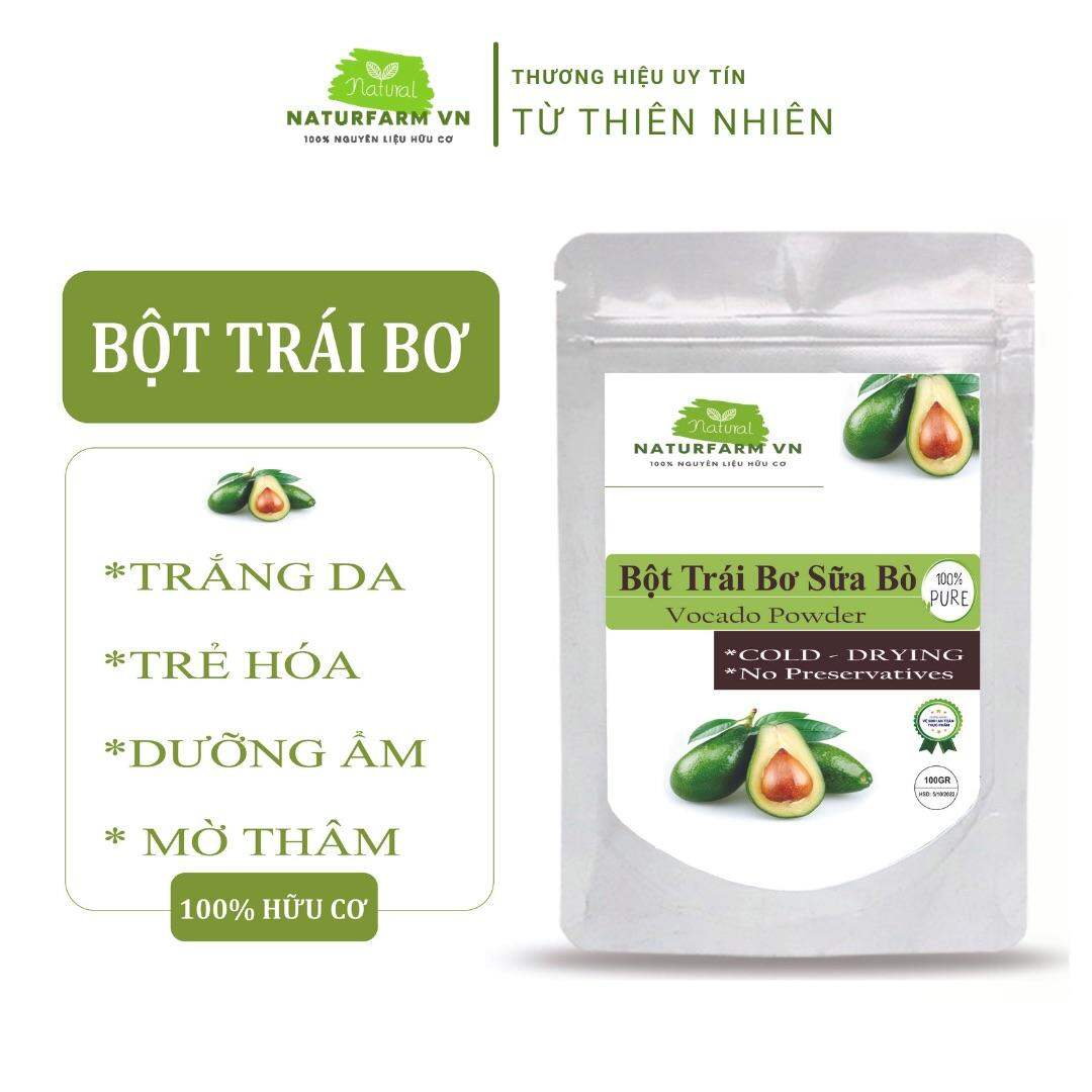 100gr Bột trái bơ sữa bò sạch nguyên chất Organic