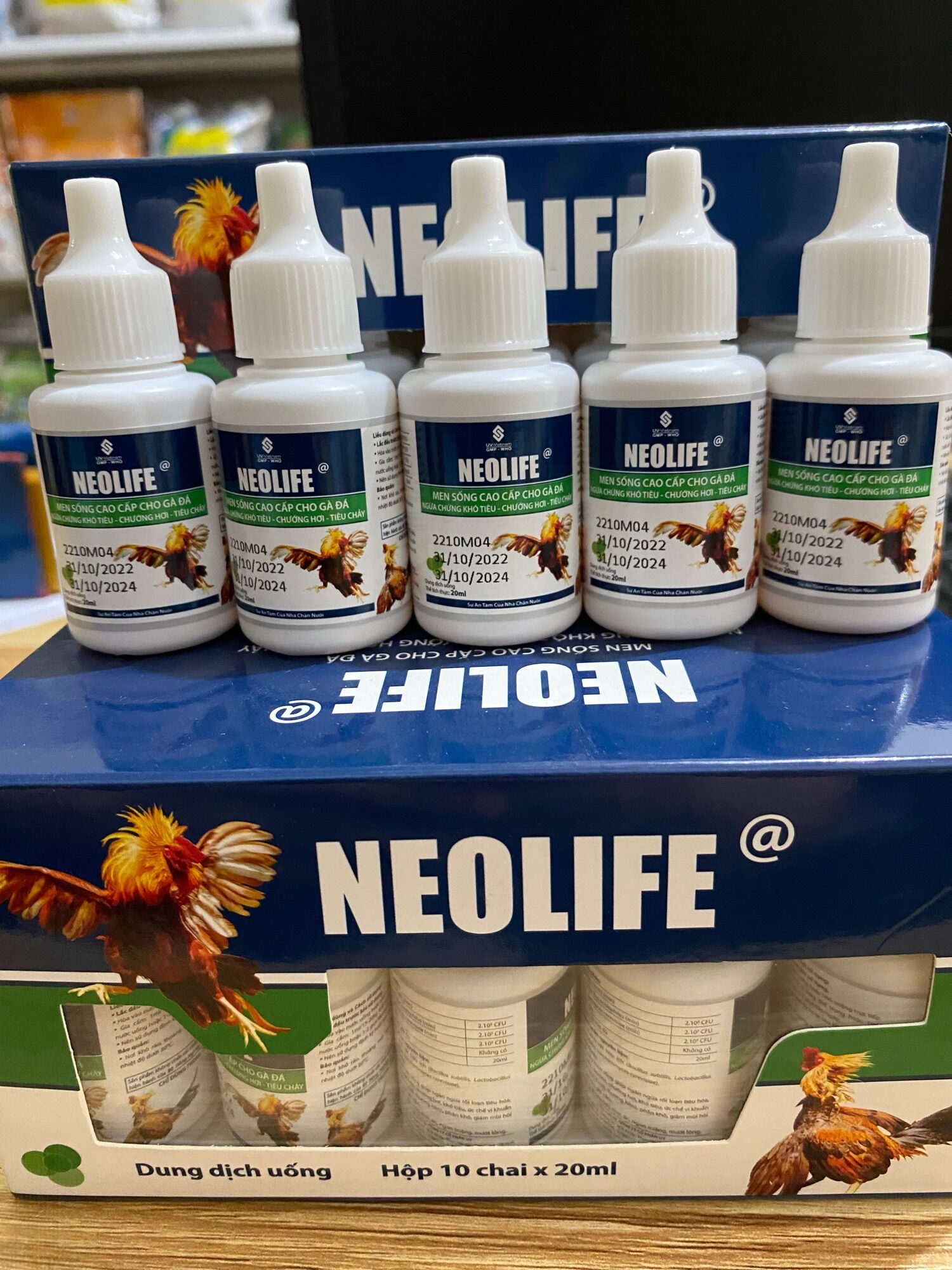 (Thú y) Men Neolife 20ml Cao Cấp cho gà chọi, gà đá