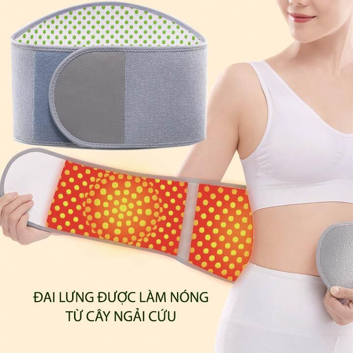 Đai lưng ngải cứu tự làm nóng tới 45 độ C, giảm đau lưng