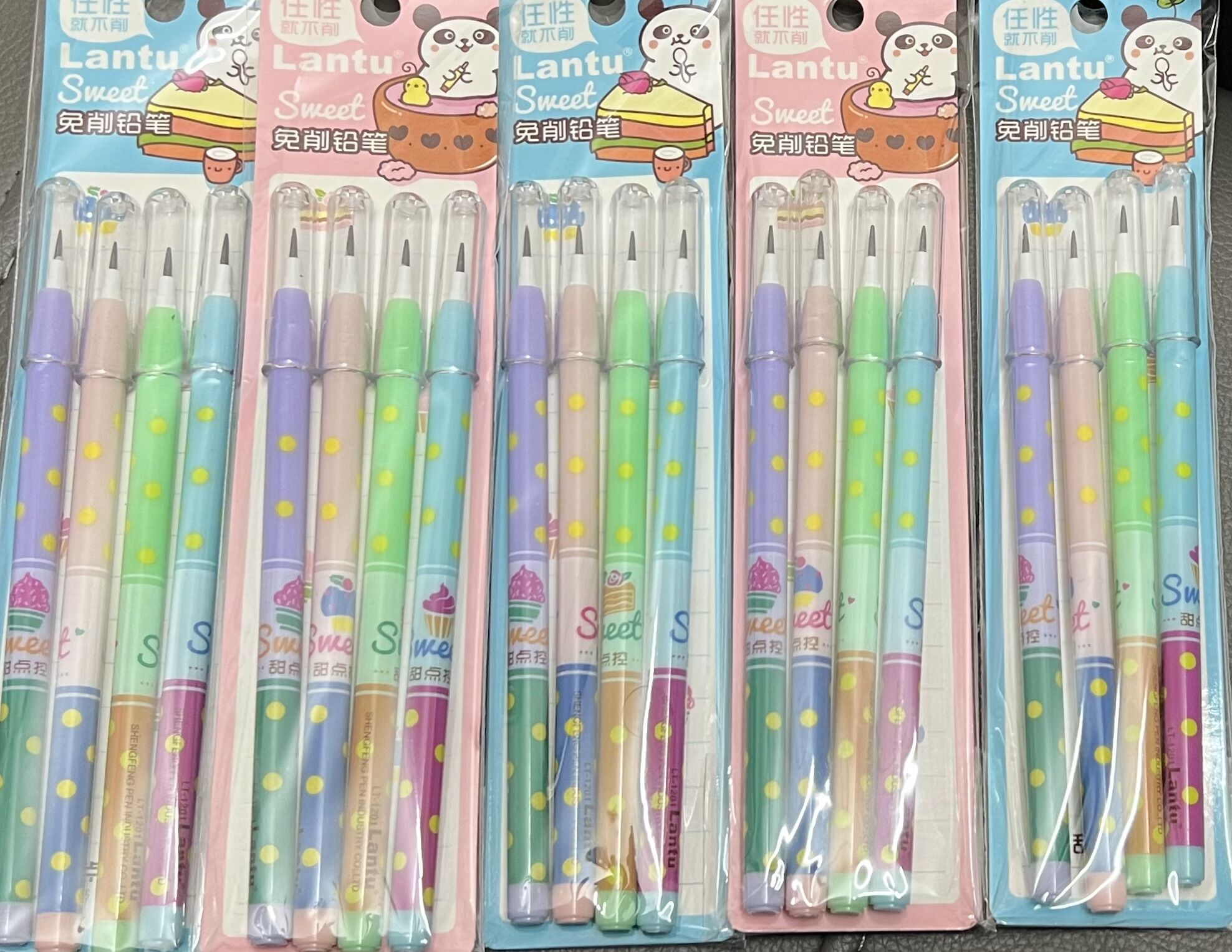 Combo 5 vỉ bút chì khúc