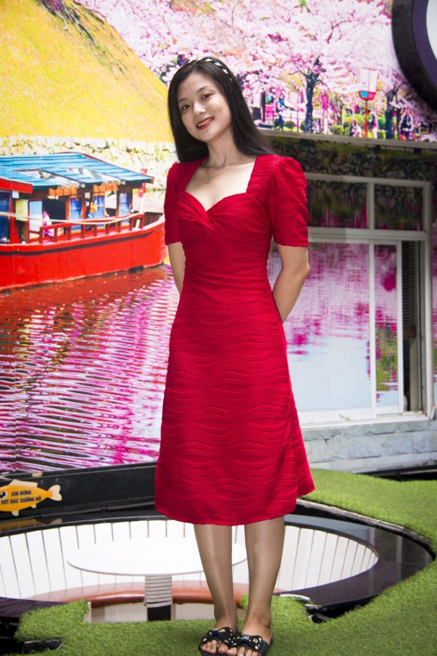 Đầm thun gân