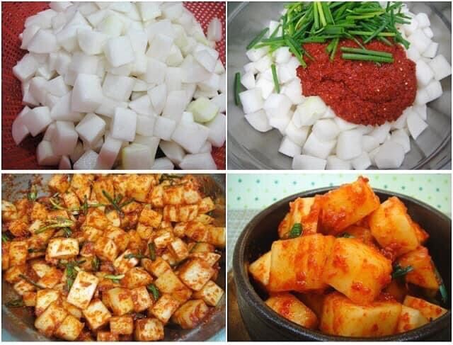 Kim chi củ su hào giòn ngọt ngon
