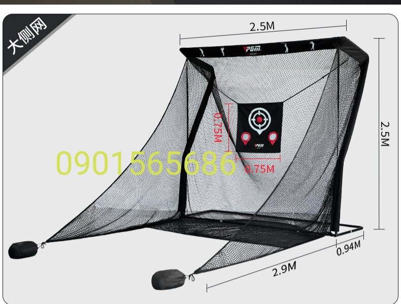 Bộ lưới tập golf swing cao cấp - phiên bản mới chữ z pgm-lxw019
1.