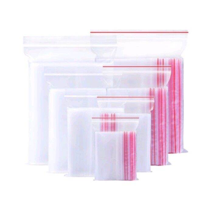 500GR TÚI ZIP CHỈ ĐỎ ĐỦ SIZE , TÚI ZIPPER ĐỰNG ĐƯỢC NHIỀU SẢN PHẨM KÍCH CỠ TO NHỎ, TÚI DÀY ZIP CHẮC.