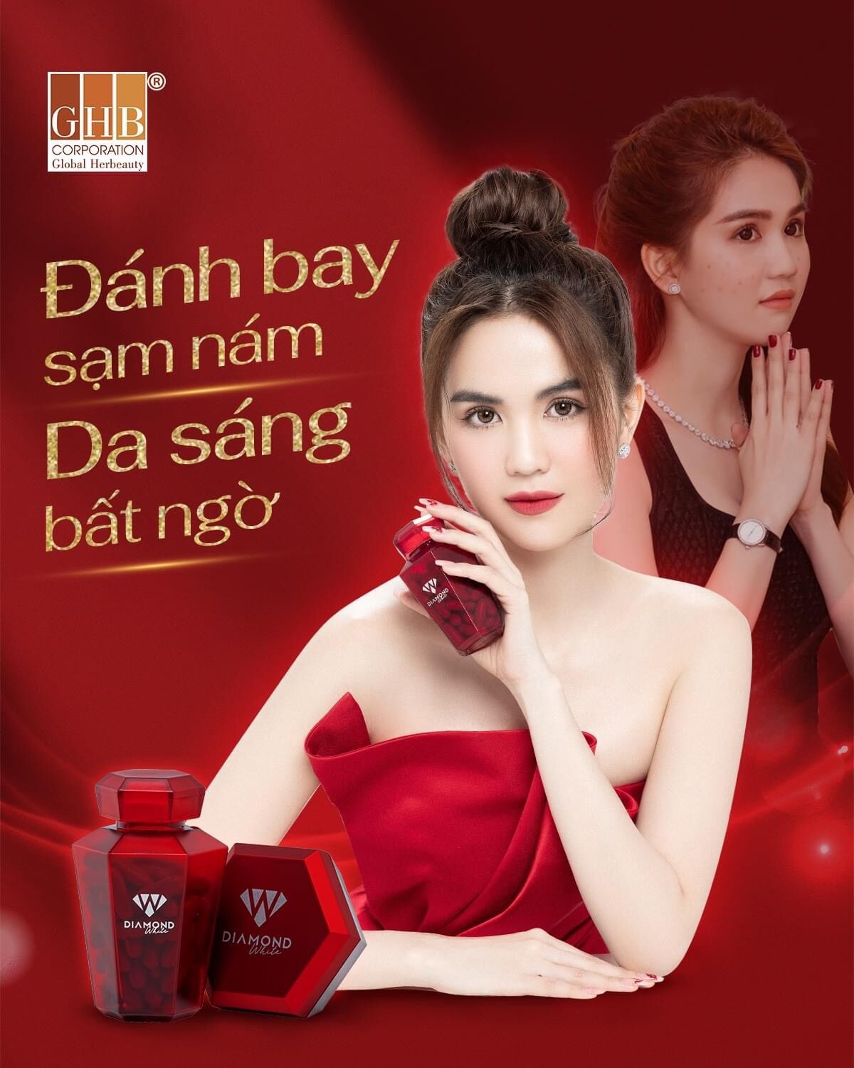 Viên uống trắng da Ngọc trinh diamond white Chính hãng ,nguyên tem mã