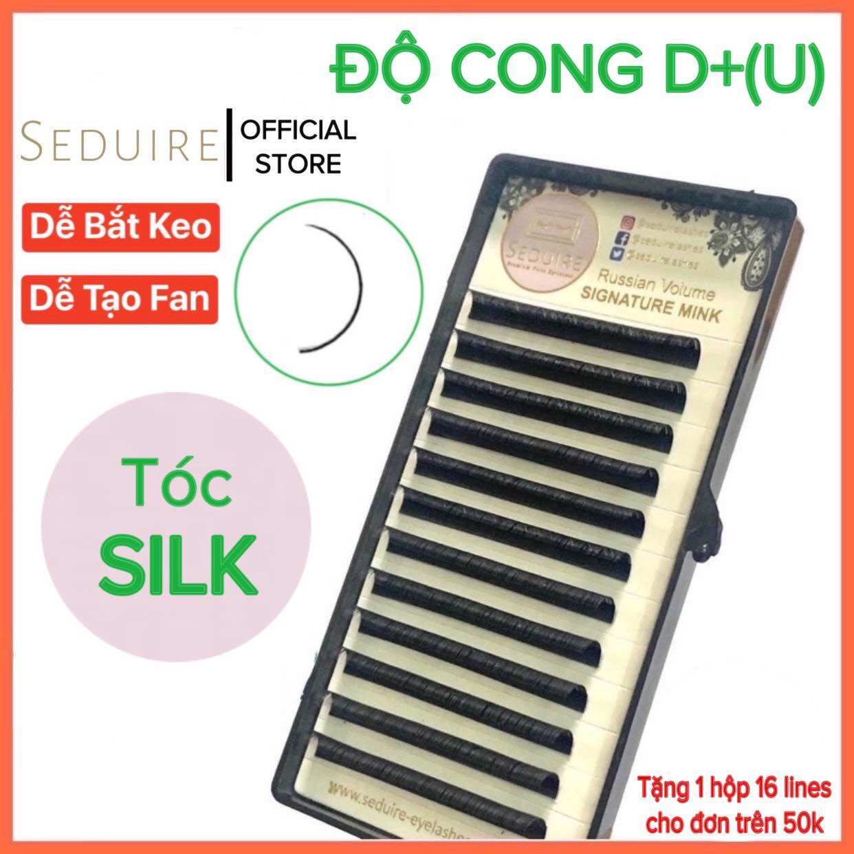 Mi khay seduire độ cong d+ tóc silk