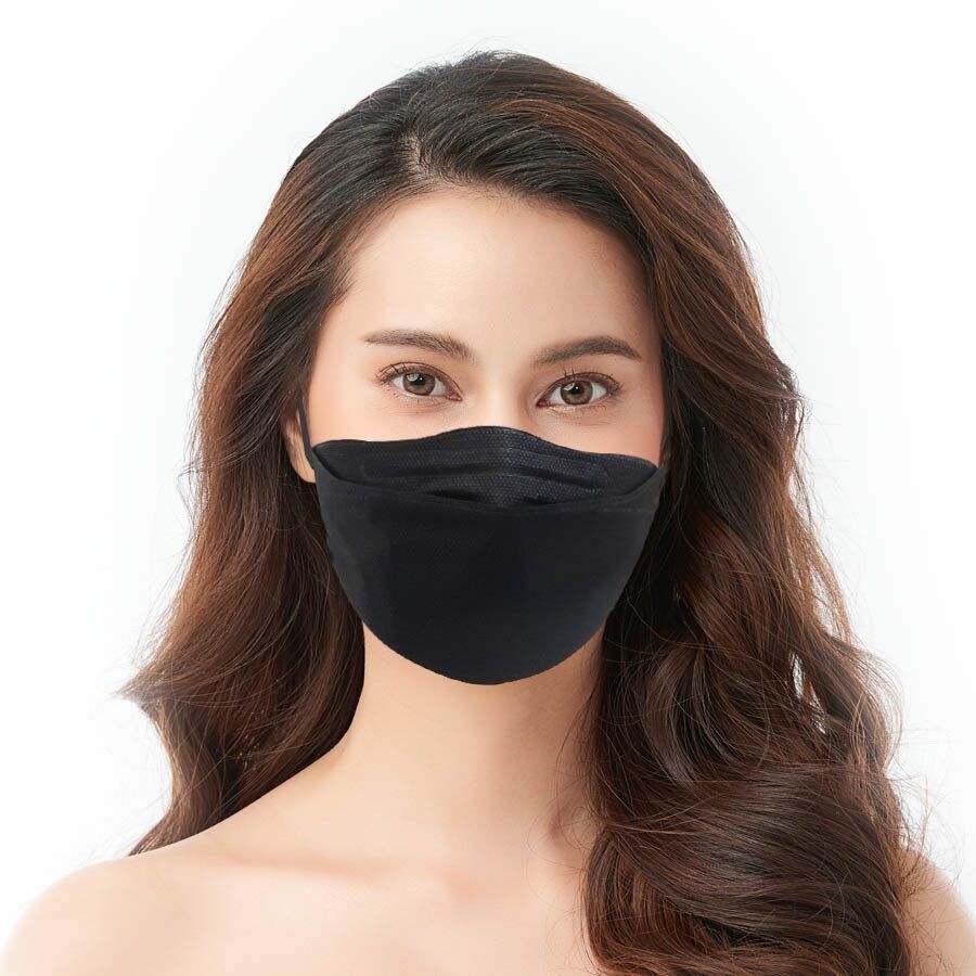 1 thùng 100 cái Khẩu trang kf94( 10 gói 100 cái ) đen