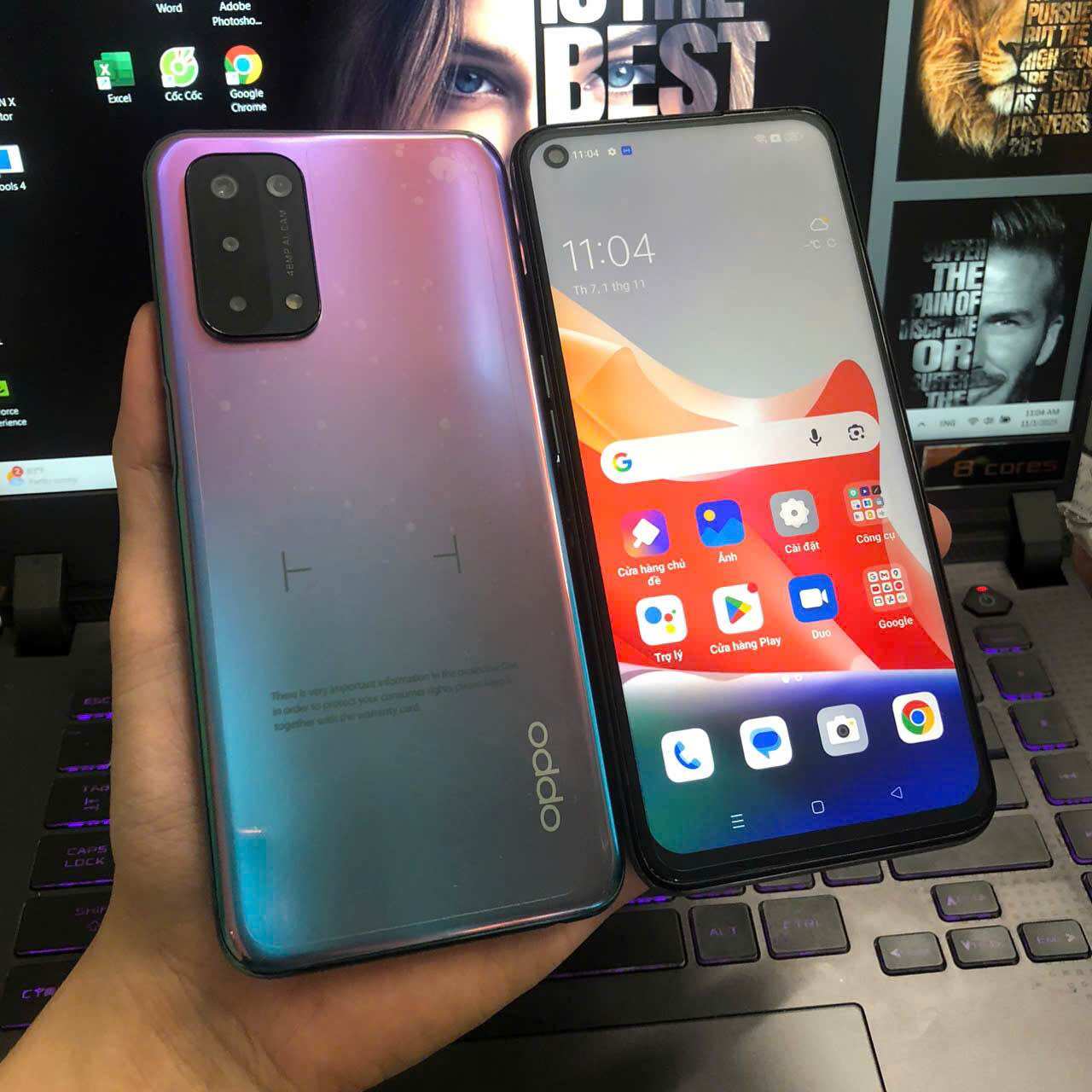 Genuine Oppo A93 5g Phone, Strong Configuration, 8Gb Ram, 256Gb Memory, for Playing Games, Surfing the Web, Tittok, Affordable Phone