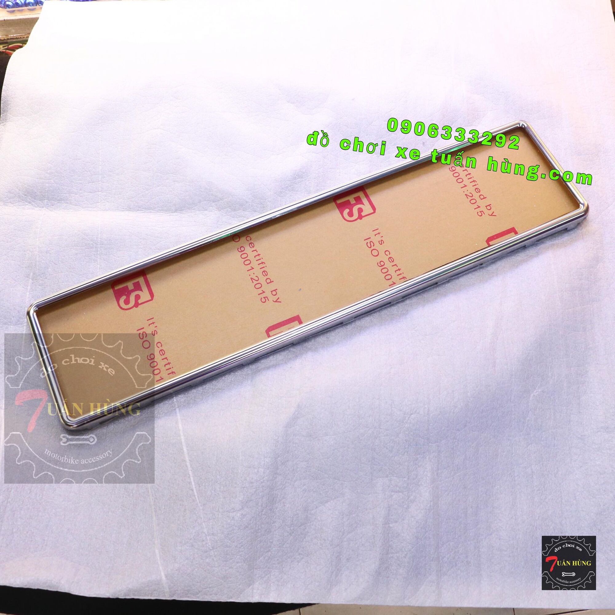 Khung Biển Số Inox Xe Hơi - 1 biển dài gắn cho tất cả xe ô tô con và du lịch