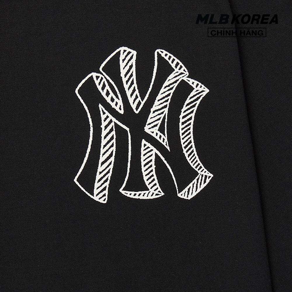 MLB - Áo thun unisex cổ tròn tay ngắn Basic Mega Logo 3ATSB0534-50BKS