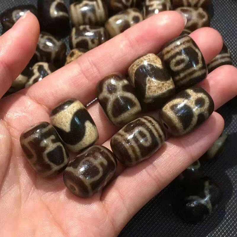 Vòng Tay Vòng Cổ Mặt Dây Chuyền Ngọc Trai Thiên Thạch Phối Hạt Vòng Tay Bình Ngọc Răng Hổ Nguyên Chất Thiên Niên Kỷ Dầu Lão Cao Mã Não Hàng Thật Tây Tạng Tự Nhiên