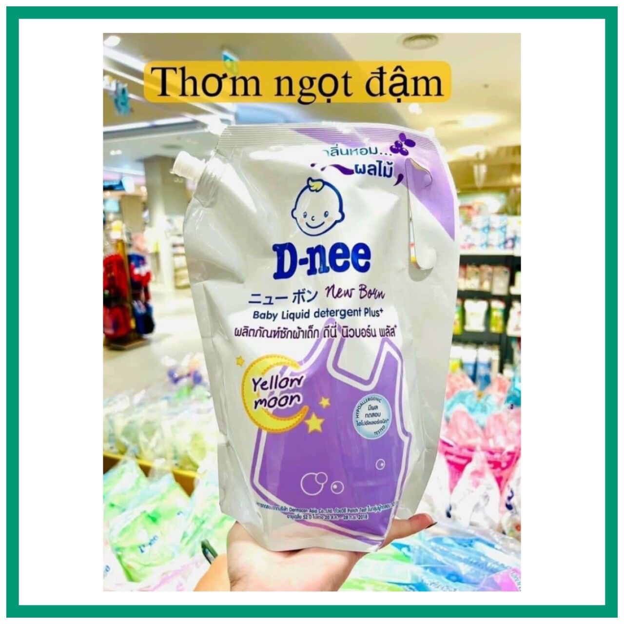 (Hỗ Trợ Freeship -siêu thơm)  Nước giặt xả quần áo Dnee 2in1,Túi nắp vặn 1,4L nội địa Thái Lan chuẩn