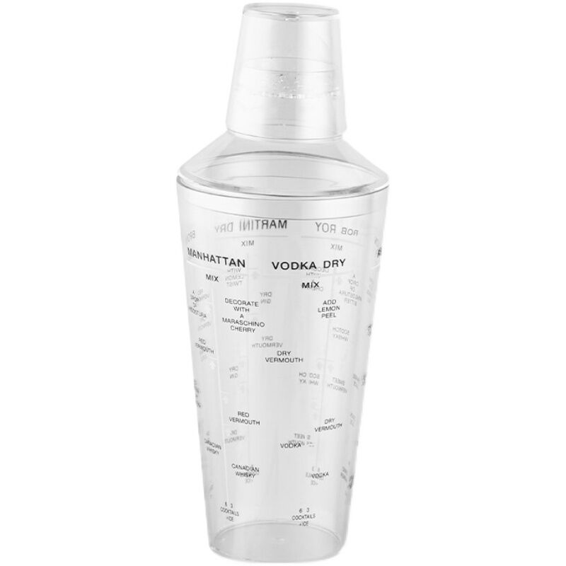 Cốc Boston Kiểu Hai Đoạn Đồ Pha Chế Rượu Cocktail Quầy Bar Cốc Shaker Nhựa Cốc Lắc Trà Sữa Cốc Lắc Có Chia Vạch