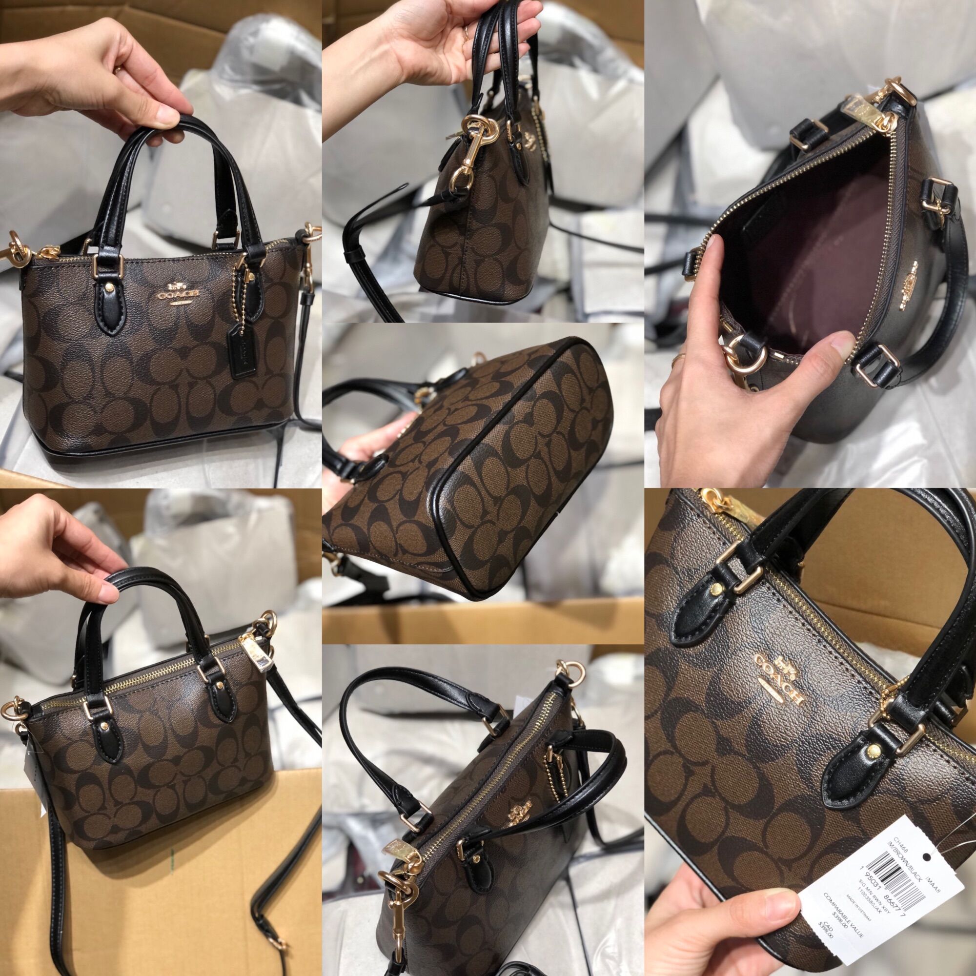 Túi C0ach Mini Gallery đeo chéo nữ siêu cưng