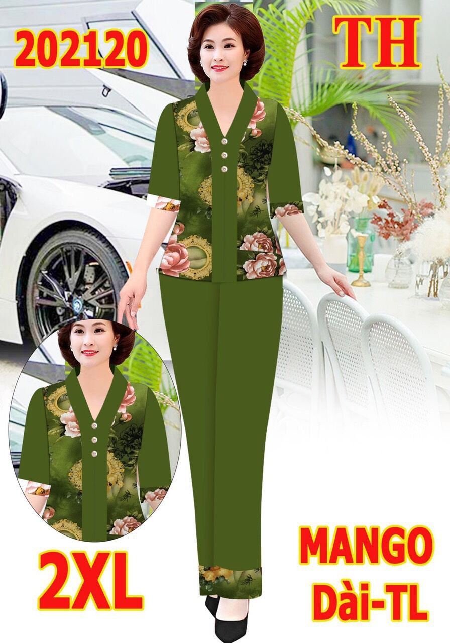 Đồ bộ Trung niên tay lỡ phối màu