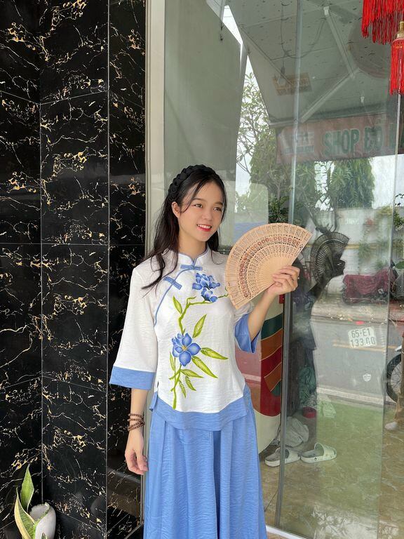 ĐỒ LAM ĐI CHÙA MẪU NỮ SẪM VÁY LỤA PHÁP LOẠI 1