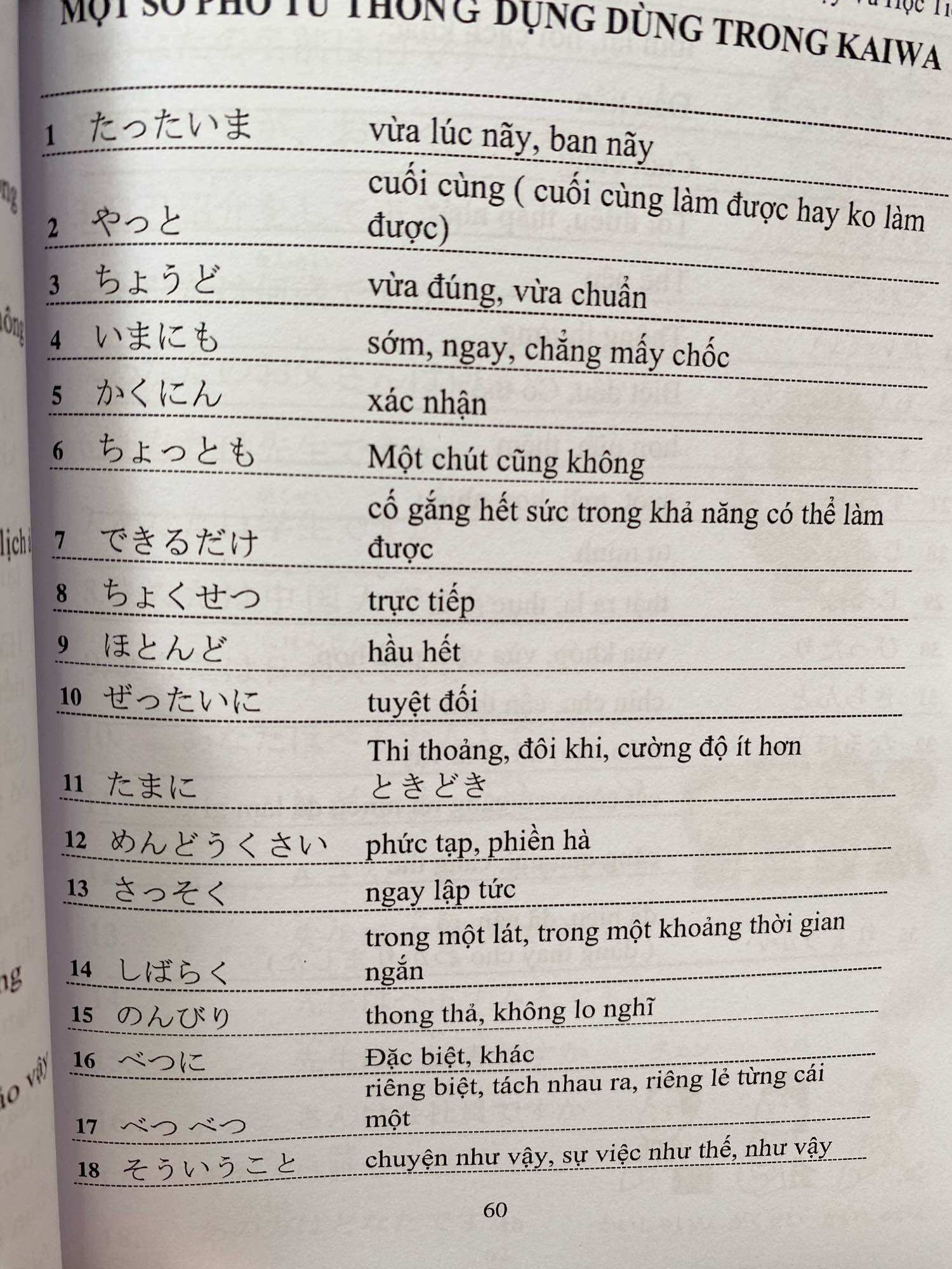 Sổ tay kaiwa và luyện dịch N543