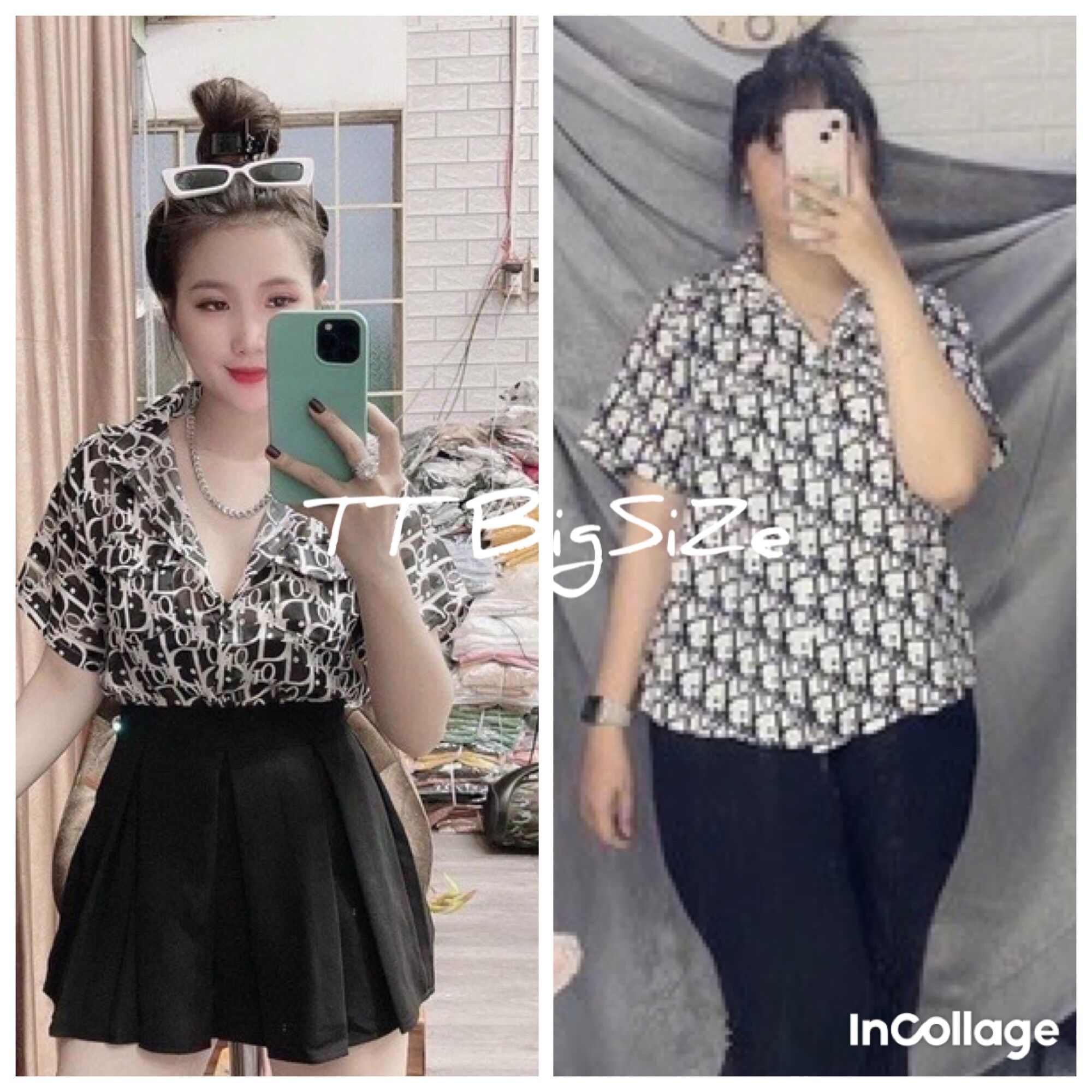 Áo sơ mi nữ bigsize từ 68kg đến 95kg