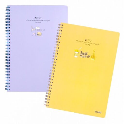 Vở lò xo kép Caro B5 bìa nhựa - 120 trang; MS: 575
