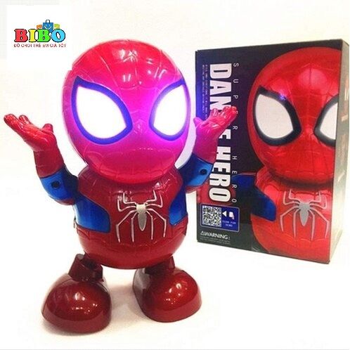 Đồ chơi thông minh robot người nhện dance hero nhảy múa vui nhộn có nhạc cực kì dễ thương