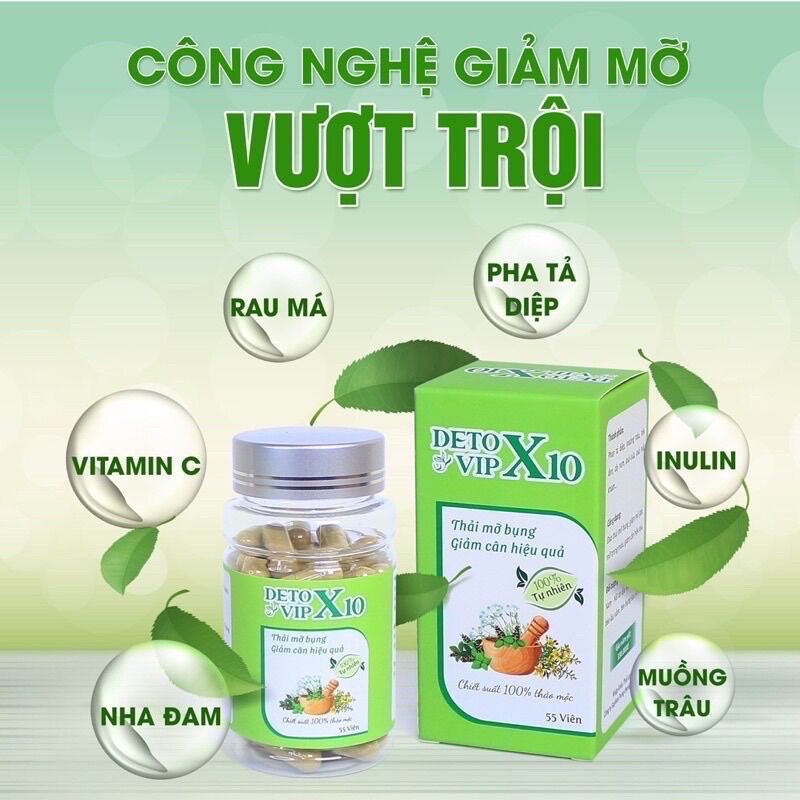 Detox X0 VIP công nghệ giảm mỡ vượt trội siêu giảm bụng